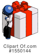 Blue Design Mascot Clipart #1550144 by Leo Blanchette
