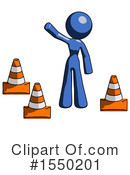 Blue Design Mascot Clipart #1550201 by Leo Blanchette