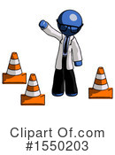 Blue Design Mascot Clipart #1550203 by Leo Blanchette
