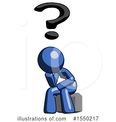 Royalty-Free (RF) Blue Design Mascot Clipart Illustration by Leo Blanchette - Stock Sample #1550217