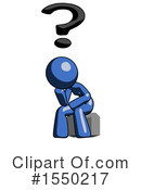 Blue Design Mascot Clipart #1550217 by Leo Blanchette