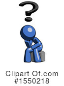 Blue Design Mascot Clipart #1550218 by Leo Blanchette