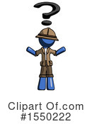 Blue Design Mascot Clipart #1550222 by Leo Blanchette