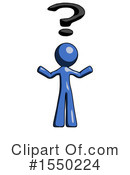 Blue Design Mascot Clipart #1550224 by Leo Blanchette