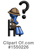 Blue Design Mascot Clipart #1550226 by Leo Blanchette