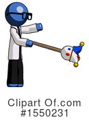 Blue Design Mascot Clipart #1550231 by Leo Blanchette