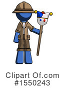 Blue Design Mascot Clipart #1550243 by Leo Blanchette