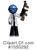 Blue Design Mascot Clipart #1550292 by Leo Blanchette