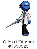 Blue Design Mascot Clipart #1550323 by Leo Blanchette