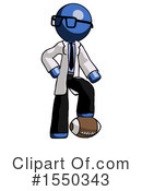 Blue Design Mascot Clipart #1550343 by Leo Blanchette