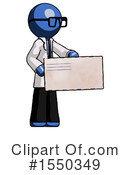 Blue Design Mascot Clipart #1550349 by Leo Blanchette