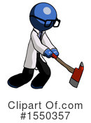 Blue Design Mascot Clipart #1550357 by Leo Blanchette