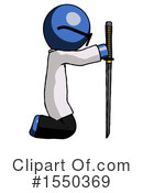 Blue Design Mascot Clipart #1550369 by Leo Blanchette