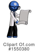 Blue Design Mascot Clipart #1550380 by Leo Blanchette