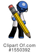 Blue Design Mascot Clipart #1550392 by Leo Blanchette