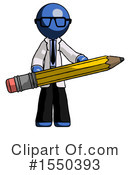 Blue Design Mascot Clipart #1550393 by Leo Blanchette