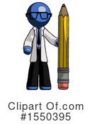 Blue Design Mascot Clipart #1550395 by Leo Blanchette