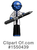 Blue Design Mascot Clipart #1550439 by Leo Blanchette