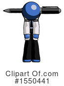 Blue Design Mascot Clipart #1550441 by Leo Blanchette