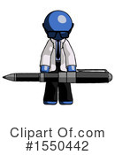 Blue Design Mascot Clipart #1550442 by Leo Blanchette