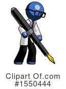 Blue Design Mascot Clipart #1550444 by Leo Blanchette