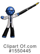 Blue Design Mascot Clipart #1550445 by Leo Blanchette