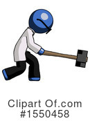 Blue Design Mascot Clipart #1550458 by Leo Blanchette
