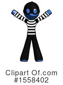 Blue Design Mascot Clipart #1558402 by Leo Blanchette