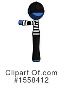 Blue Design Mascot Clipart #1558412 by Leo Blanchette