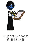 Blue Design Mascot Clipart #1558445 by Leo Blanchette