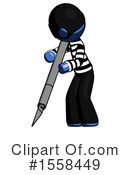 Blue Design Mascot Clipart #1558449 by Leo Blanchette