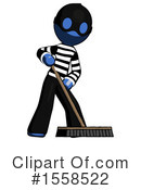 Blue Design Mascot Clipart #1558522 by Leo Blanchette