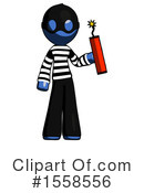 Blue Design Mascot Clipart #1558556 by Leo Blanchette