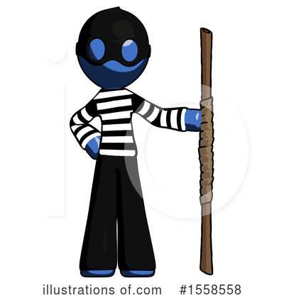 Royalty-Free (RF) Blue Design Mascot Clipart Illustration by Leo Blanchette - Stock Sample #1558558