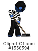 Blue Design Mascot Clipart #1558594 by Leo Blanchette