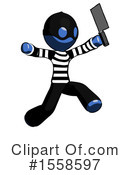 Blue Design Mascot Clipart #1558597 by Leo Blanchette