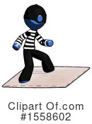 Blue Design Mascot Clipart #1558602 by Leo Blanchette