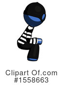 Blue Design Mascot Clipart #1558663 by Leo Blanchette