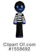 Blue Design Mascot Clipart #1558692 by Leo Blanchette