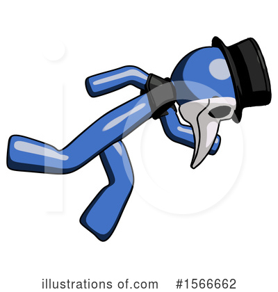 Royalty-Free (RF) Blue Design Mascot Clipart Illustration by Leo Blanchette - Stock Sample #1566662
