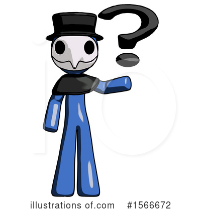Royalty-Free (RF) Blue Design Mascot Clipart Illustration by Leo Blanchette - Stock Sample #1566672