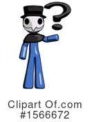 Blue Design Mascot Clipart #1566672 by Leo Blanchette