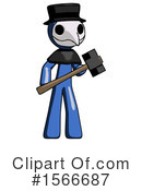 Blue Design Mascot Clipart #1566687 by Leo Blanchette