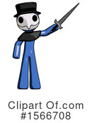Blue Design Mascot Clipart #1566708 by Leo Blanchette