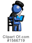Blue Design Mascot Clipart #1566719 by Leo Blanchette