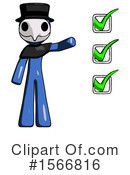 Blue Design Mascot Clipart #1566816 by Leo Blanchette