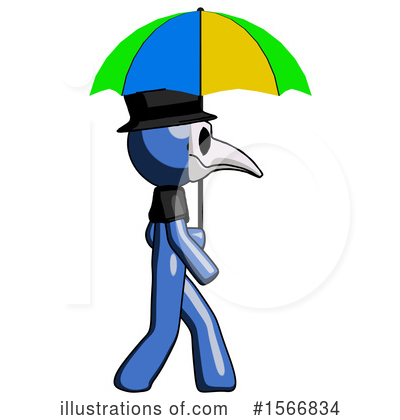 Royalty-Free (RF) Blue Design Mascot Clipart Illustration by Leo Blanchette - Stock Sample #1566834