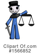 Blue Design Mascot Clipart #1566852 by Leo Blanchette