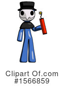 Blue Design Mascot Clipart #1566859 by Leo Blanchette