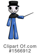 Blue Design Mascot Clipart #1566912 by Leo Blanchette